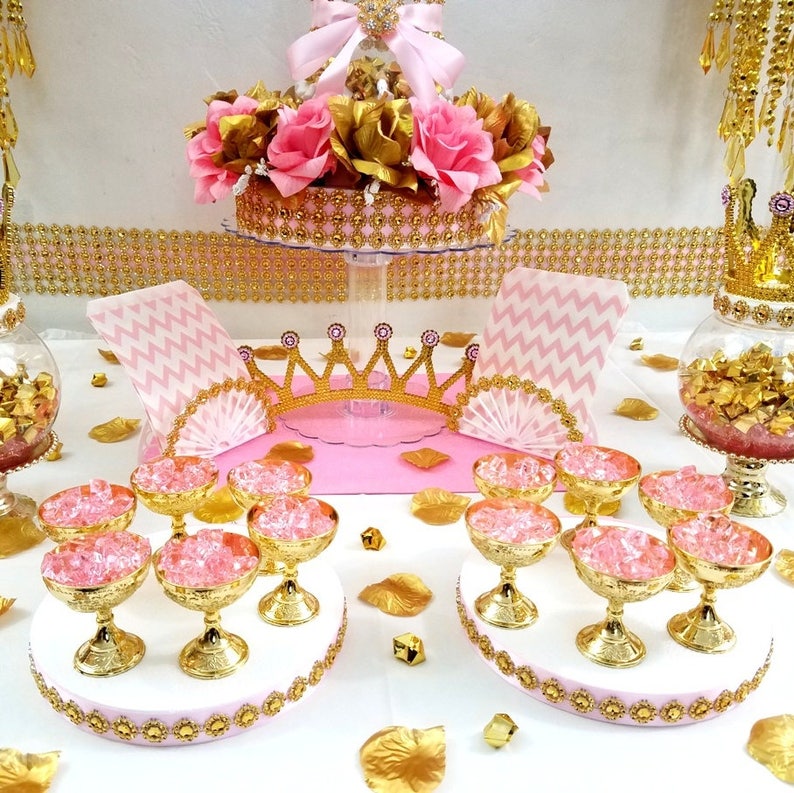 Princess Baby Shower Candy Buffet Centerpiece With Baby Shower Etsy