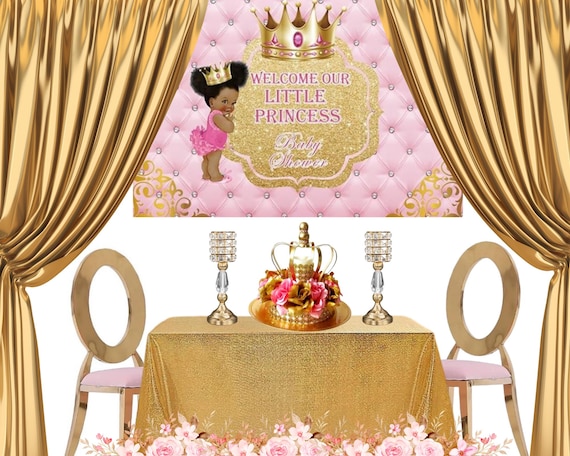 BeYumi Royal Princess Honeycomb Centerpieces - 12Pcs Pink & Gold Table Toppers For Baby Shower & Birthday Party - View #6
