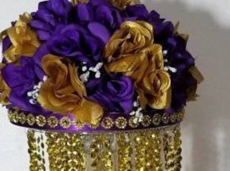 Purple And Gold Prince Princess Baby Shower Candy Buffet Centerpiece With Favors Theme Decorations