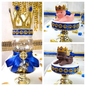Royal Prince Baby Shower Candy Buffet Centerpiece / ROYAL BLUE - Etsy