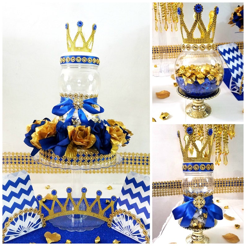 Royal Prince Baby Shower Candy Buffet Centerpiece / ROYAL BLUE - Etsy