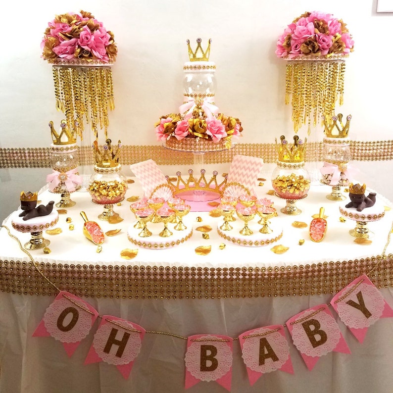 Princess Baby Shower Candy Buffet Centerpiece With Baby Shower Etsy Princess Baby Shower Candy Buffet Centerpiece With Baby Shower Etsy