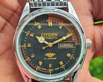 Original CITIZEN 21 JEWELS Day-date Automatic Japan Made Wrist