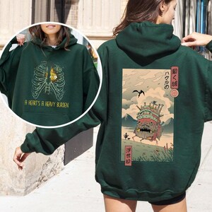 Vintage Howl's Moving Castle Shirt, Studio Ghibli Gift Tee, Y2K Shirt, Classic Hoodie image 2