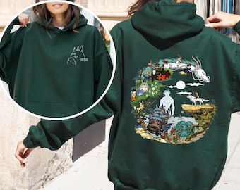 Vintage Studio Ghibli Sweatshirt, Hayao Miyazaki, Ghibli No Face T-Shirt, Howl's Moving Castle Hoodie