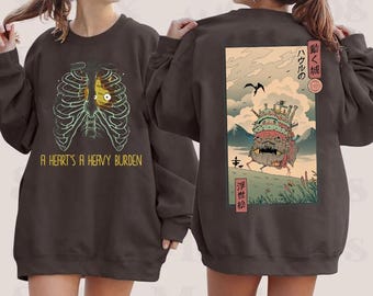 Vintage Howl's Moving Castle Shirt, Studio Ghibli Gift Tee, Y2K Shirt, Classic Hoodie