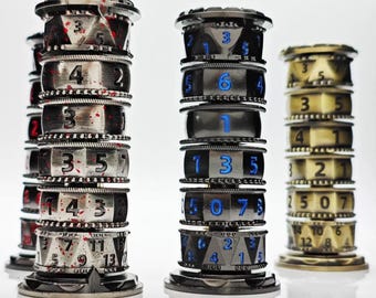Metal Revolver Dice Tower | 6-in-1 DnD Fidget, RPG Gaming