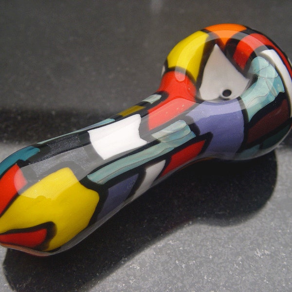 Glass Pipe by Firebrand - Stained Glass Design - STN121