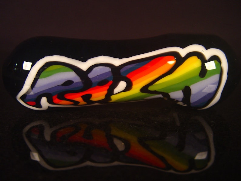 Spoon by Firebrand Veblen Good Line Literally Rainbow Ready to Ship Inside Out Glass Pipe VG10081801