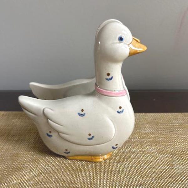 Vintage Ente -Gans Serviettenhalter Cottagecore Dekor aus den 70er Jahren