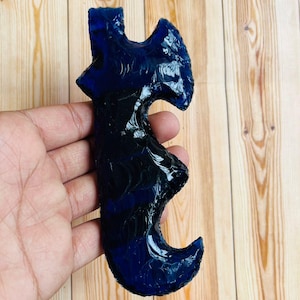 Handcrafted Blue Stone Axe Head | Primitive Collectible