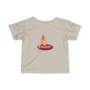 Vintage Pin-Up Infant Tee: Playful Baby Shirt