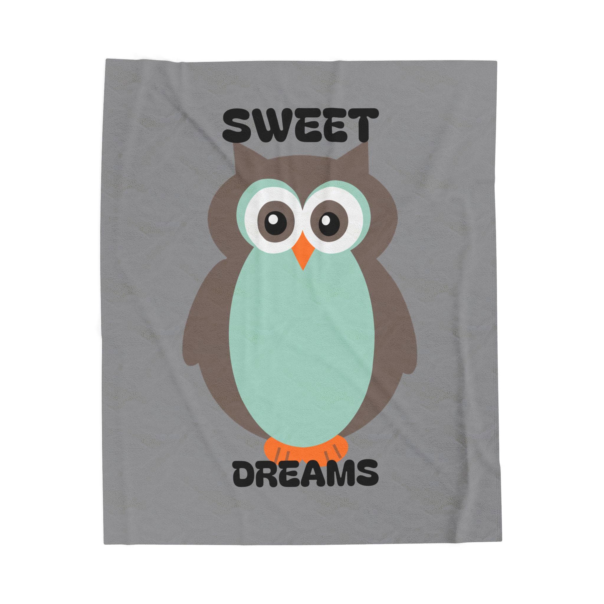 Cozy Owl Plush Blanket - Sweet Dreams Design, Soft Blanket for Kids, Nursery Decor, Gift for Baby Sh