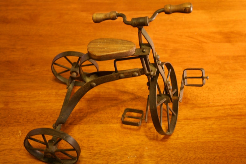 Antique English Tricycle Toy Etsy