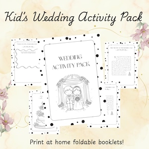 Wedding Activity & Keepsake Book | Printable Games for Guests | Fun Wedding Reception Activities | Instant Download