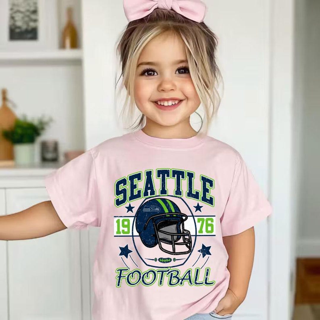 Seattle Team Merch Vintage Seattle Football Team T-shirt for Kids and Adults,gift Fan ...