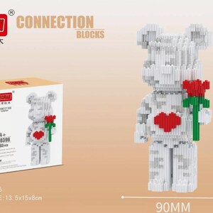 Bearbrick Mellanstort 3D-pussel Mikrobyggklossar DIY