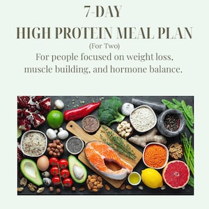 Weekly Meal Plan | 21 High-Protein, Macro-Friendly Meals | Fat Loss, Muscle Gain, Hormone Support | Instant Digital Download