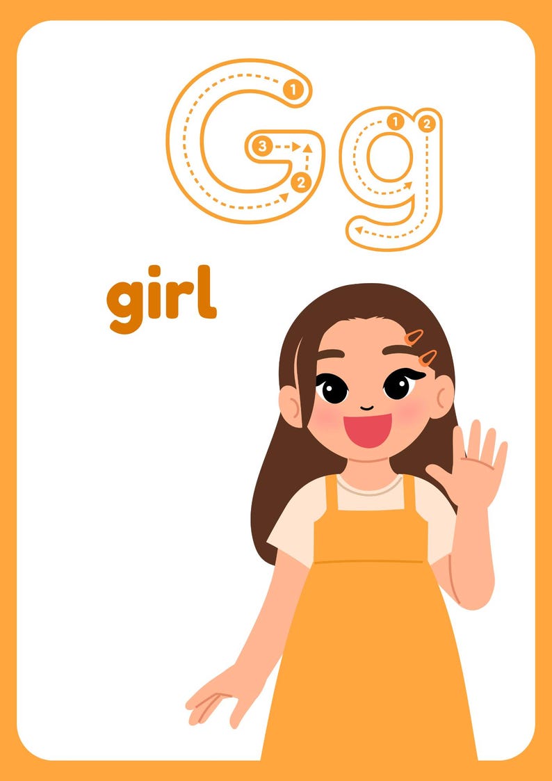 Alphabet Big Flashcards for Kids | 26 Pages Printable PDF | Colorful ...
