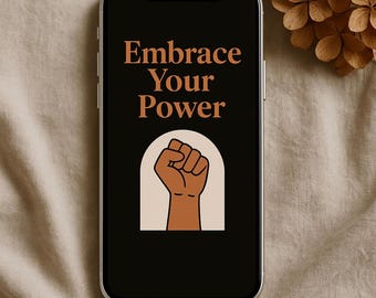 Terracotta Aesthetic Phone Wallpapers | Empowerment Affirmation Backgrounds | Warm Tone Lock Screen Pack