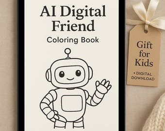 AI Digital Friend Book | Teach Kids Artificial Intelligence (Digital Download)
