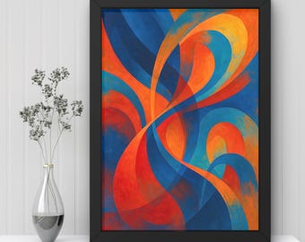 Chromatic Currents Abstract Artwork