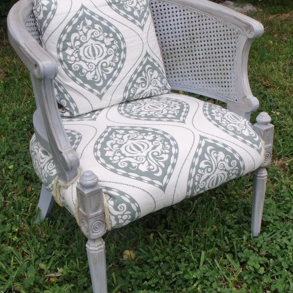 On Hold for JoannaBoyle - Accent chair - Upholstered Chair - Beach Cottage Chic