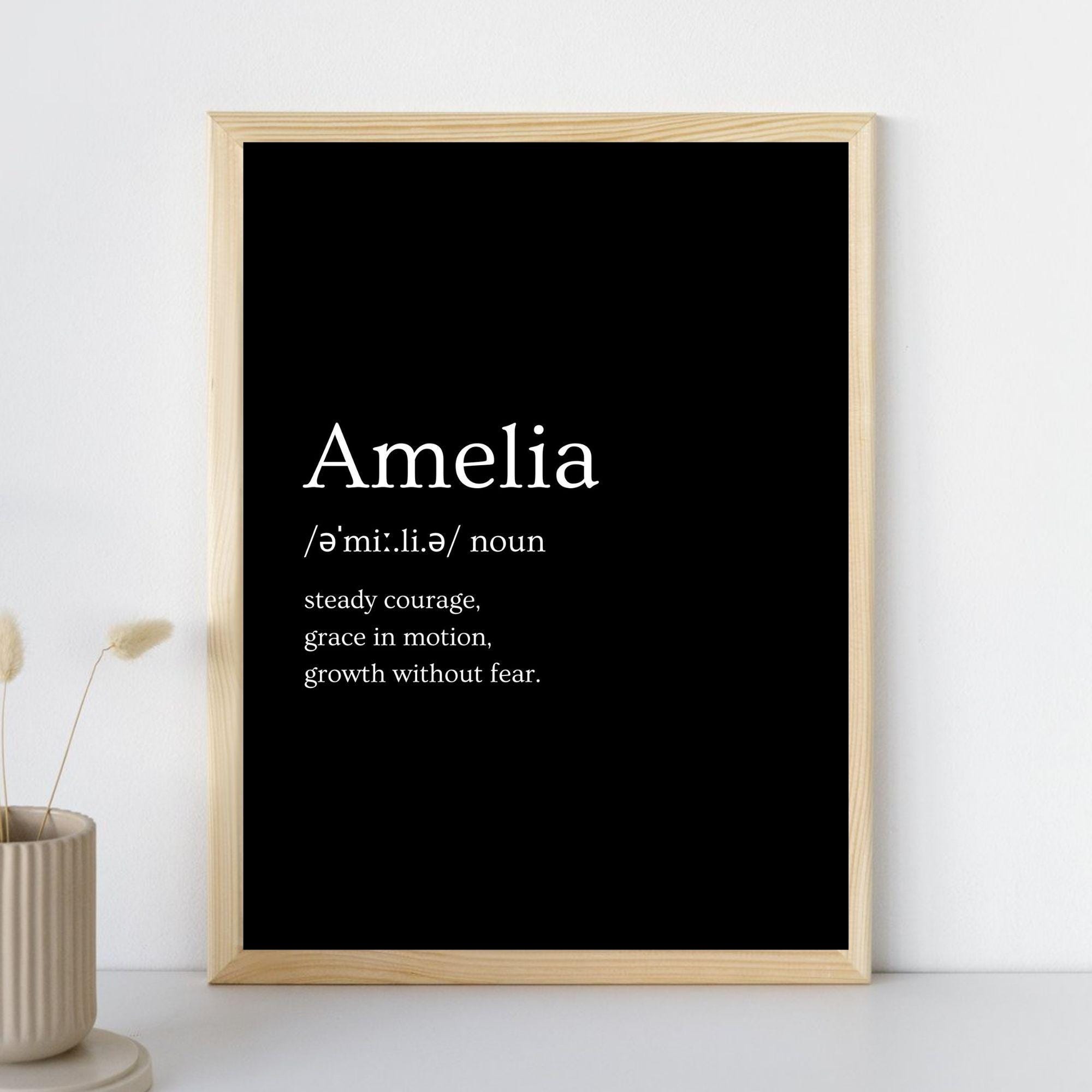 Amelia In Greek Letters