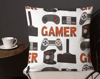 Gamer Kissen für Gaming Room Decor, Gamer Room Decor, Gaming Schlafzimmer Dekor, Gaming Geschenke, Gamer Geschenke, Man Cave Geschenk, Kids Gaming Room