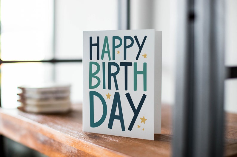 Happy Birthday Printable Birthday Card Digital Download Instant Download DIY Birthday Card Unique Greeting Card Fun Birthday Card image 3