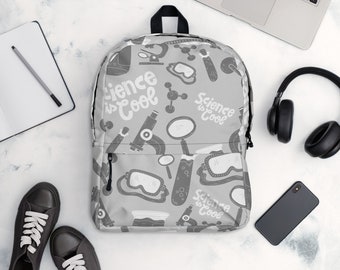 Science is Cool Backpack | Cute Science Backpack | Biology Backpack | Kids Science Gift | Chemistry Kids Gift | Science Teacher Gift