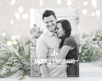 Newlywed Christmas Photo Card | Couples Christmas Card Printable | Couples Holiday Photo Card Template | Personalised Couple Christmas Card