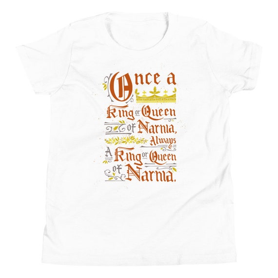 Once a or Queen of Narnia T-shirt Book Quote Kids - Etsy