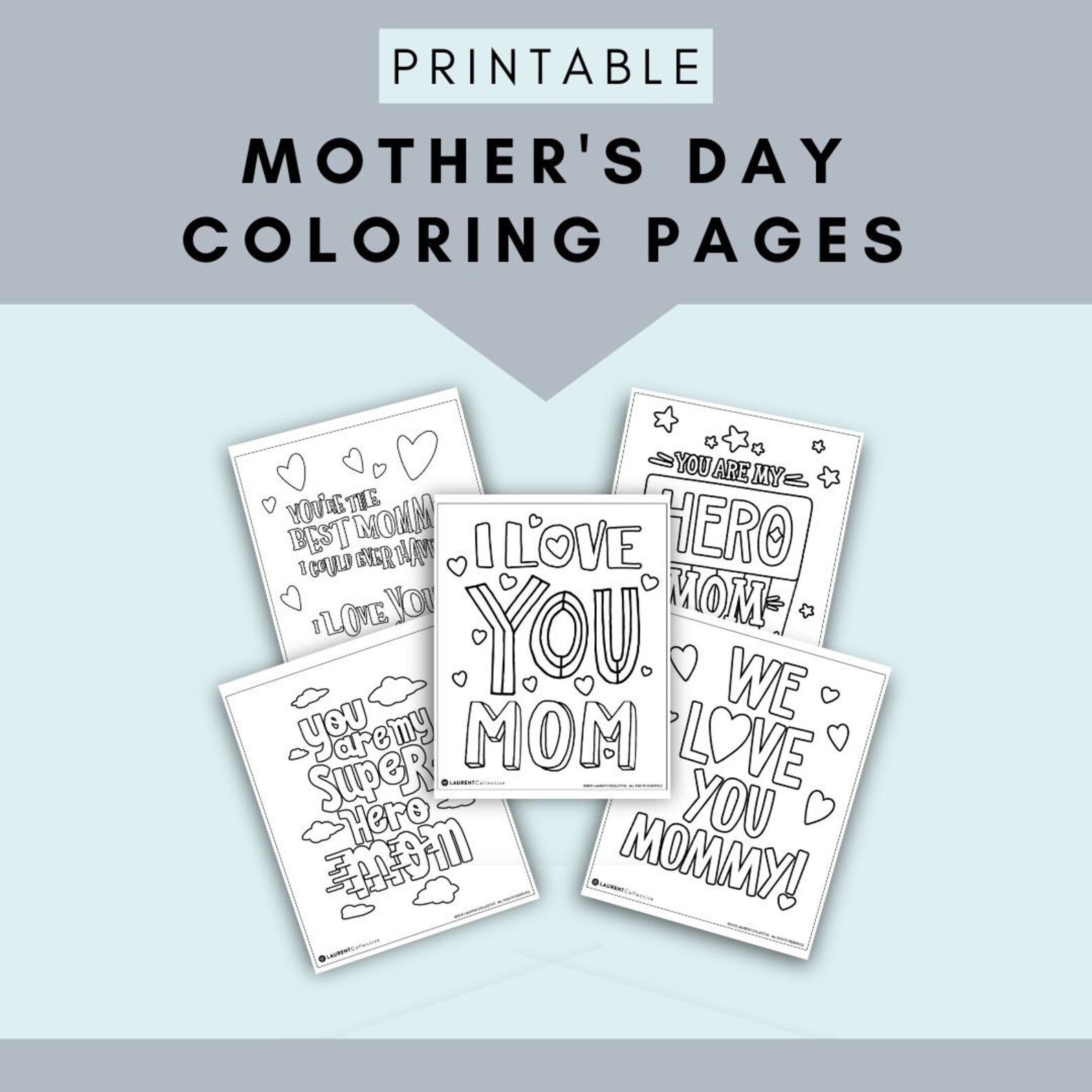 Mother's Day Coloring Activity Pages | Happy Mothers Day Printable ...