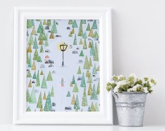 Arte delle Cronache di Narnia, regali di Lucy e la lampada di Narnia, opere d'arte per la cameretta dei bambini, decorazioni murali del libro di Narnia, stampe per la cameretta dei bambini di Narnia
