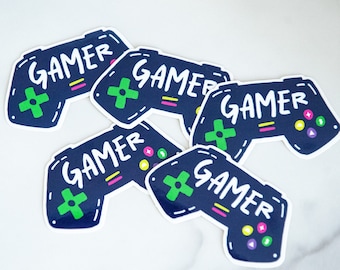 Gamer Vinyl Sticker | Game Controller Sticker | Gaming Sticker | Gamer Vinyl Decal | Video Game Sticker | Gaming Controller Decal
