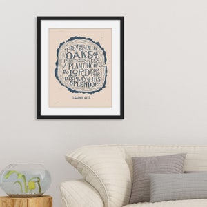 Isaiah 61:3 Instant Download Bible Verse They Will be Oaks of Righteousness Printable Scripture Artwork Christian Dad Gift image 5