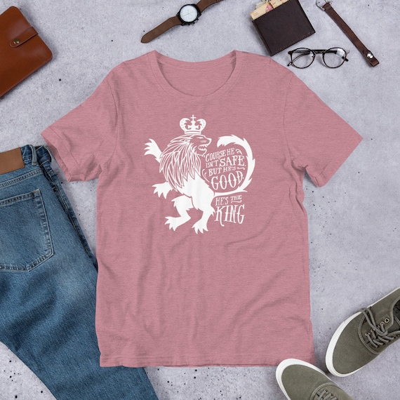 Buy Narnia He s the King Short sleeve Unisex T shirt Aslan Quote