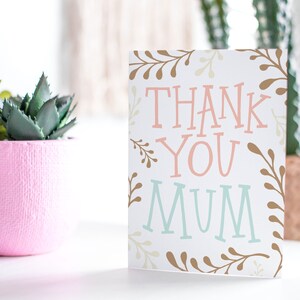 DRUCKBARE Dankeschön Karte | Druckbare Karte für Mama | UK Mama Geschenk | Dankbar für Sie Mutter Mutter Sonntag Karte | Geschenk für Mama