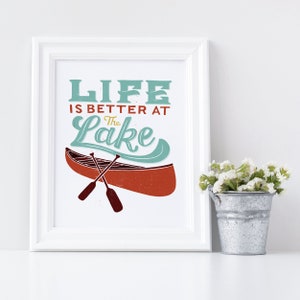 Lake House Decor Life is Better at the Lake, Lake Life, Lake Signs, Lake House Decorations, Lake House Art, Lake Wall Art