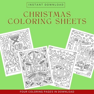 Christmas Sunday School Coloring Pages, Printable Christmas Coloring Sheets, Christmas Scripture Coloring Download, Christmas Kids Activity