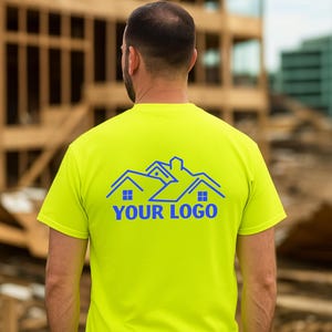 Custom Work Shirts – Personalized Uniform Shirts with Logo or Text for Business, Team, Crew, Company Staff or Trade Professionals
