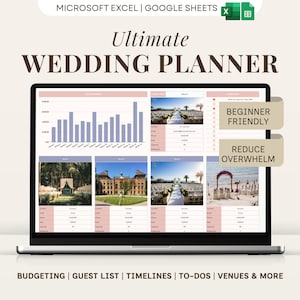 Wedding Planner Spreadsheet Wedding Budget Tracker Google Sheets Excel Guest List Seating Plan Vendor Organizer Checklist Timeline Itinerary