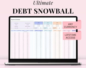Debt Snowball Payoff Tracker Spreadsheet Avalanche Calculator Credit Card Loan Template House Mortgage Debt Free Planner Google Sheets