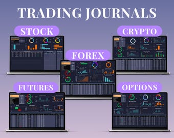 Ultimate Trading Journal Forex Stock Crypto Options Futures Template Google Sheets Excel P&L Win Rate Day Trading Log Strategy Risk Tracker