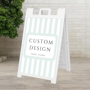 Custom Sidewalk Signs Double Sided – Personalized A-Frame Business or Event Sign for Outdoor Advertising, Menus or Promotions 36”x24”