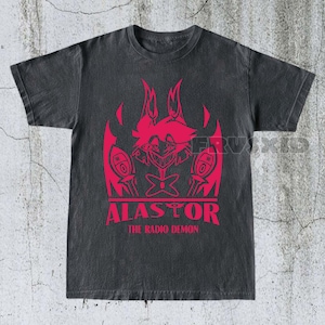 Alastor Hazbin Hotel Shirt, Alastor Fan Shirt, Hazbin Hotel Fan Merchandise, Anime Graphic Tee, Gift for Anime Lovers, Funny Shirt MN01