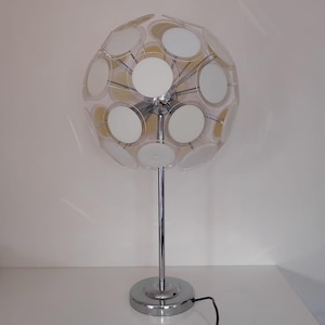 Space Age Floor Lamp Designer Trio Lights Sputnik Vintage Retro Lamp 70s Dandelion Chrome Table Lamp Futuristic Style Extraordinary
