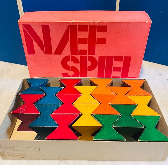 1950s Naef Spiel Construction Buidling Blocks Swiss Made Authentic 