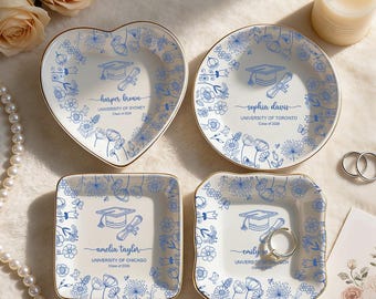 Porta-joias personalizado para formatura, presente de formatura para ela, presente para filha recém-formada, presente para mestrado